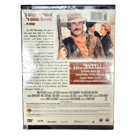 Vintage 1987 The Quick and the Dead DVD Sam Elliot Sealed - Picture 2 of 3